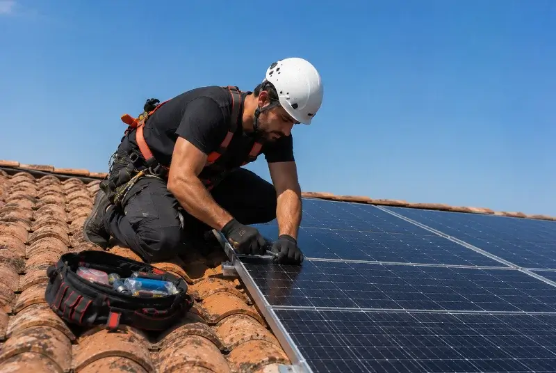 Maintenance et monitoring de panneaux solaires à Pomps