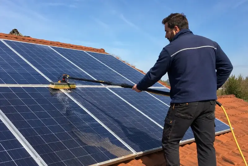 Nettoyage et entretien de panneaux solaires à Pomps